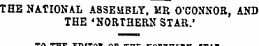 THB NATIONAL ASSEMBLY, MR O'CONNOB , AND...