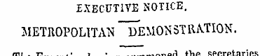 EXECUTIVE NOTICE. METROPOLITAN ~ DEMON 5...