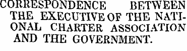CORRESPONDENCE BETWEEN THE EXECUTIVE OF ...