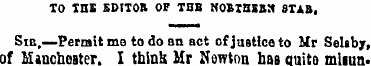TO TUB EDITOR OF TUB NOBI&IBlt STAB, Sib...