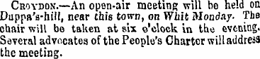 Croydon.—An open-air meeting will be hel...
