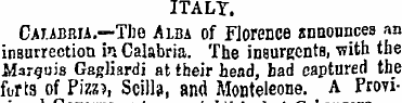 ITALY. Caubrja.—The Alba of Florence ann...