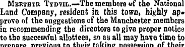 Merthyr Tydvil.—The members uf the Natio...