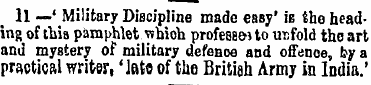 ll —'Military Discipline made easy' is t...