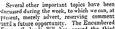 Several other important topics have been...