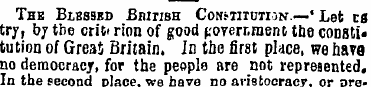 The Bibssbu British Constitution.—' Let ...