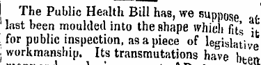 The Public Health Bill has , we supp ose...