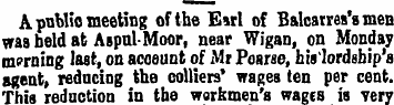 A public meeting of the Earl of Balcarre...