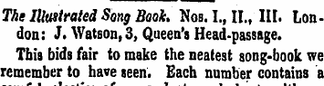 The Illustrated Song Book. Nob. I., II.,...