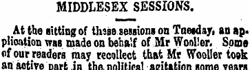 MIDDLESEX SESSIONS. At the sitting of th...