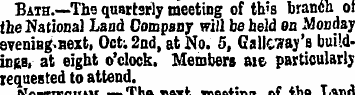 Bath.—The quarterly meeting of th's bran...