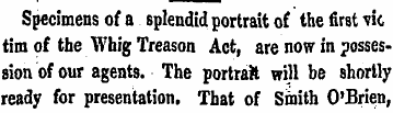 Specimens of a splendid portrait of the ...