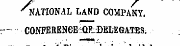 ' national land company. r- conference ^...