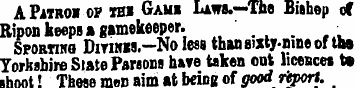 APatroi of thi Gamb Laws.—The Bishop of ...