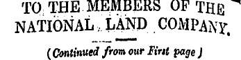 TO THE MEMBERS OF THE NATIONAL, LAND COM...