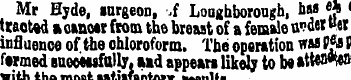 Mr Hyde, surgeon, A Loughborough, has e*...