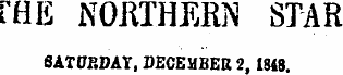 FHE NORTHERN STAR SATURDAY, DECEMBER 2, IMS.