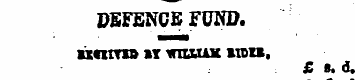 DEFENCE FUND. ucitvxB at vnuxix inu, £ B...