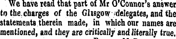We have read that part of Mr O Connor's ...