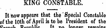 KING CONSTABLE. It how appears that the ...