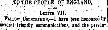 . .. TOTHE PEOPLE OF ENGLAND. . ' ' Lxms...