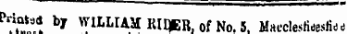 ^l 9 * hj V lLl M KIJJER, of No. 5. Uai-clesfide-ndd