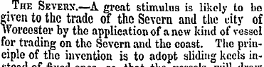 The Severx. —A great stimulus is likely ...