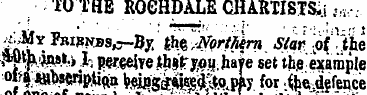 10 THE ROCHDALE CHARTISTS. .' ,,<, . . ....
