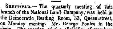 Sheffield.— The quarterly meeting , of t...