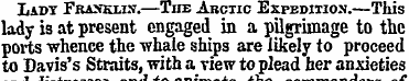 Ladt Fraxkl****.—The Arctic Expedition.—...