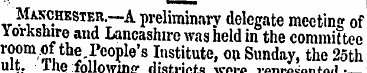 Manchester.—A preliminary delegate meeti...