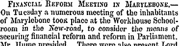 Financial Reform Meeting in Marylebone.—...