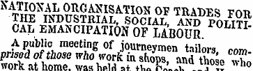 &ATIONAL ORGANISAT ION OF TRADES vert TH...