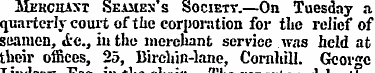 Mkhciiaxt Seames's SociETr.—On Tuesday a...