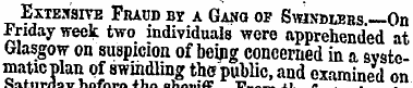 Extensive Fraud by a Gang op Swindlers. ...