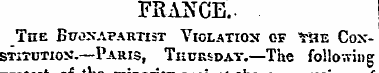 FRANCE.. The Bu-oxapartist Violation of ...