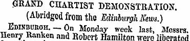 G RAND CHARTIST DEMONSTRATION. ( Abrid g...