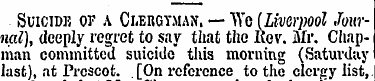 Suicide of a Clergyman. — Wc [Liverpool ...
