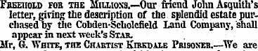 FasEnoLD fob the Miixioxs.—Our friend Jo...