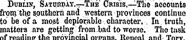Dublin , SATonpAY.—The ' Chisis.—The acc...