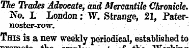 The Trades Advocate, and Mercantile Chro...