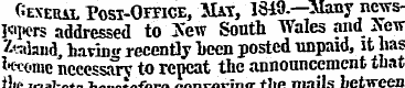 General Fost-Office, Mat, 1349.—Many new...
