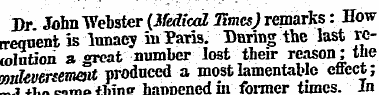 7)r John "Wehster (Medical Times) remaAs...