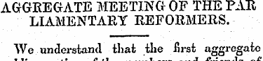 AGGREGATE MEETING OF THE PAR LIAMENTARY ...