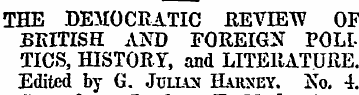 THE DEMOCRATIC REVIEW OF BRITISH AND FOR...
