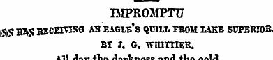 IMPROMPTU >S> *S *a-W BKCE1T1S0 AS -EAGL...