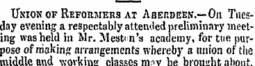 Union of Reformers at AnEnnEEN'.—On Tues...