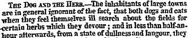 The Dos asd tbe IIerb.— The inhabitants ...