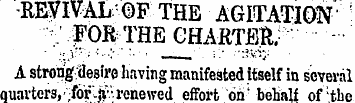 WV?Ah:m THE AGITATION" ¦¦ ¦¦ |OR THE CHA...