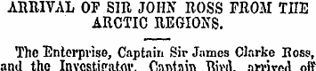 AltMYAL OP SIB JOHN ROSS FROM THE ARCTIC...